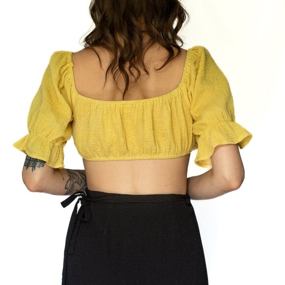 Hey Babe • Small • Crop Top • Yellow - Picture 3 of 14